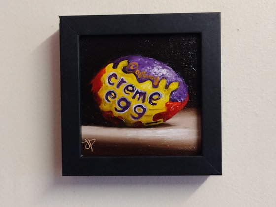 Cadbury Creme egg still life