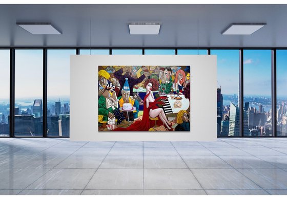 Lady in Red sings Happy Birthday