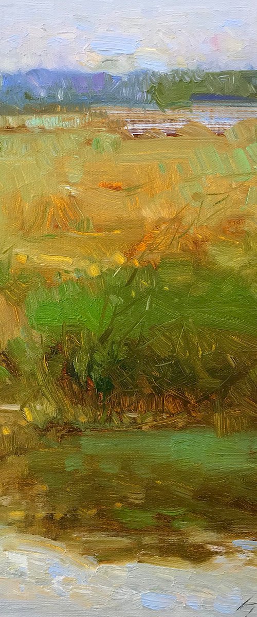 Summer Time, Original oil painting, Handmade artwork, One of a kind by Vahe Yeremyan