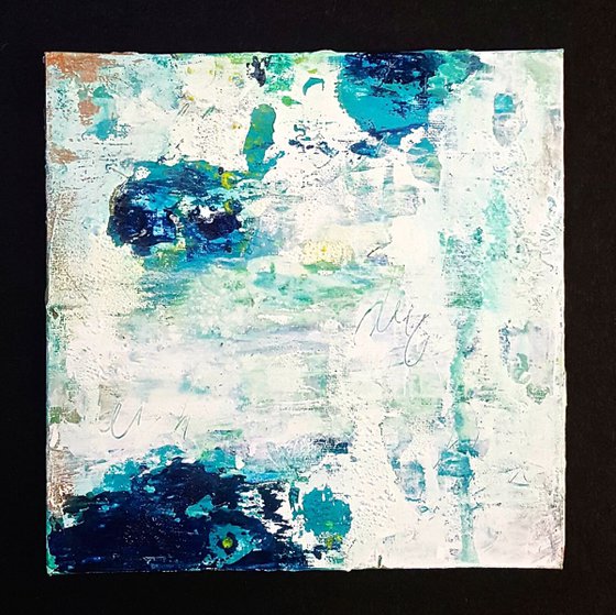 small abstract acrylic painting , gift