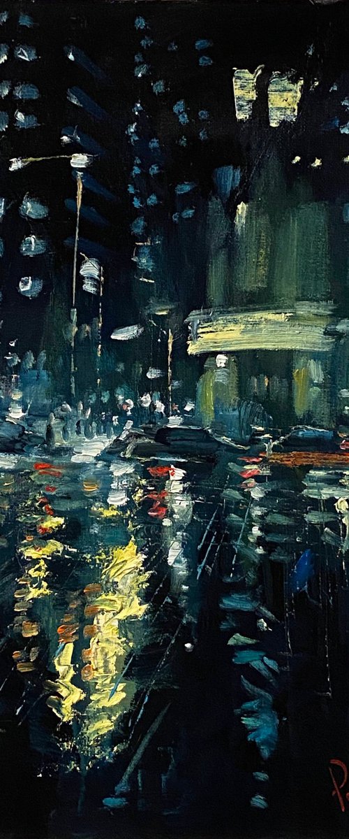 Night Rain City #12 by Paul Cheng
