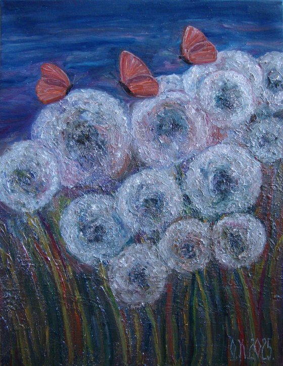 Sparkling dandelions