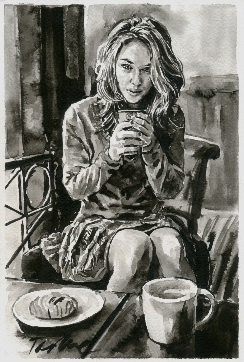 Urban And Pop Ink Drawing , First Date By Tashe, 8 X 12, Artwork For Sale On Artfinder