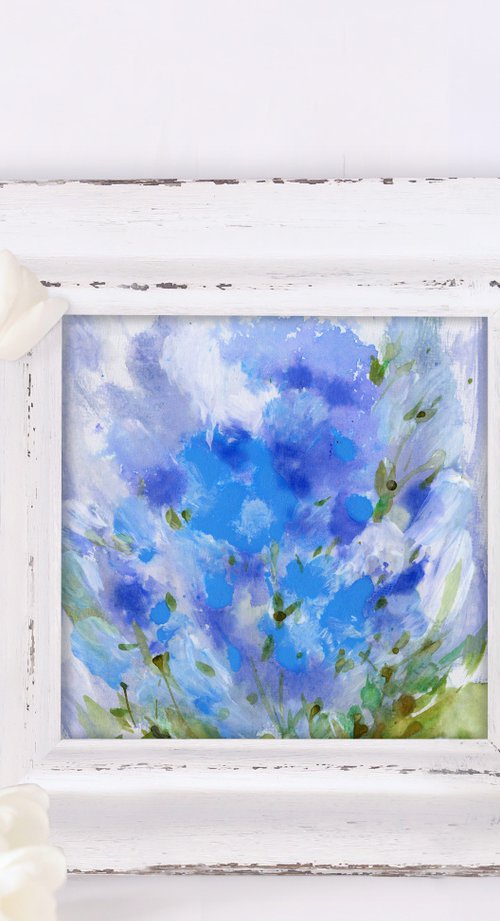 Floral Bliss 4 - Flower Painting  by Kathy Morton Stanion by Kathy Morton Stanion