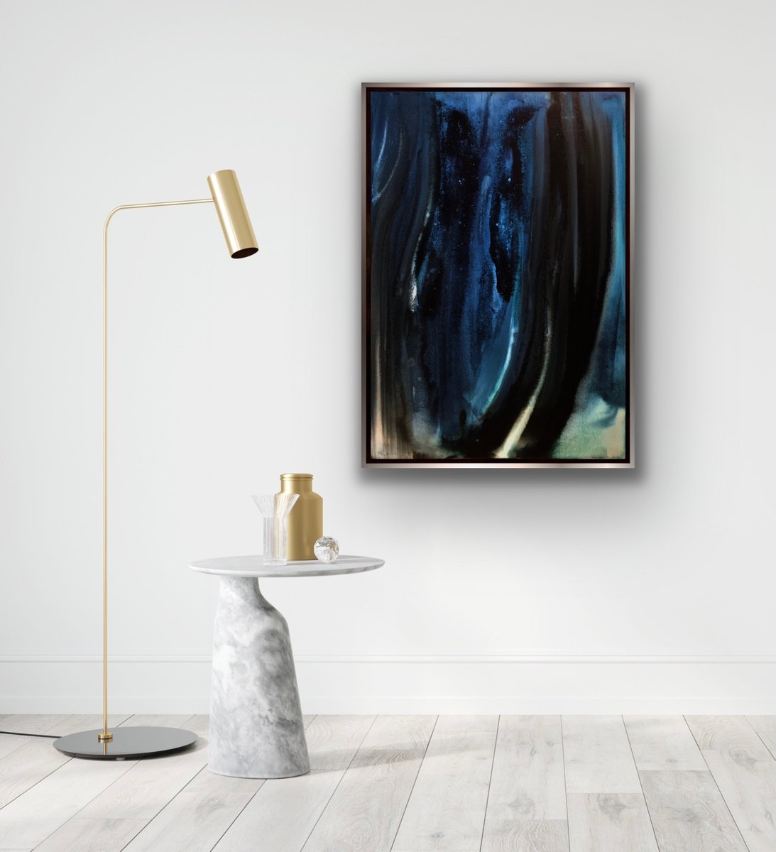 100x70 cm - Abstract painting. Minimalist painting. Abstract art 100. Abstraction. Contemp... by Makarova Abstract Art