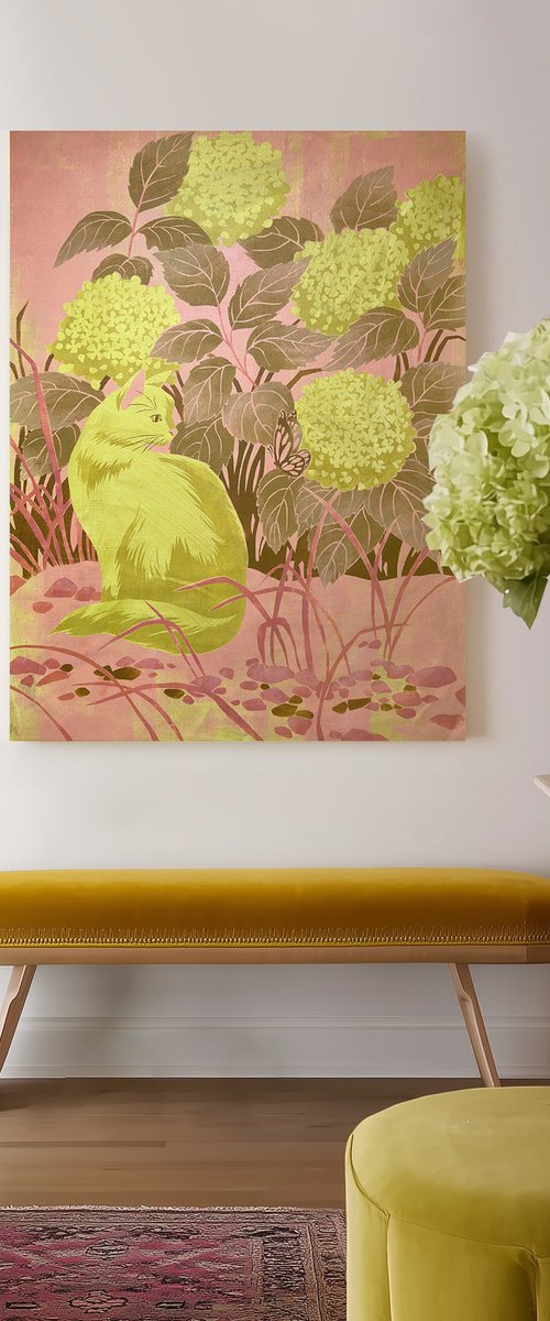 Under the Hydrangea Bush by Ekaterina Prisich