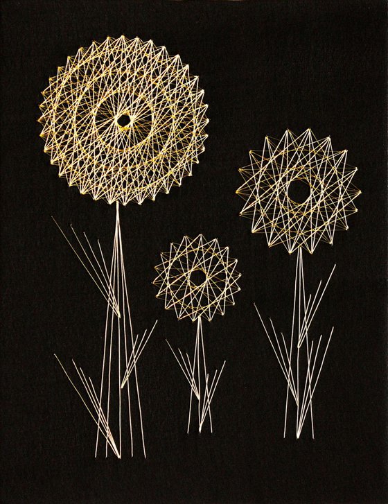 Sunflowers / Geometric flowers