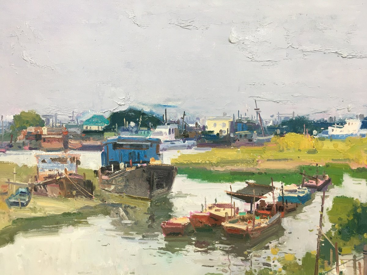 Port 265 By Jianzhe Chon, 35 X 24, Artwork For Sale On Artfinder