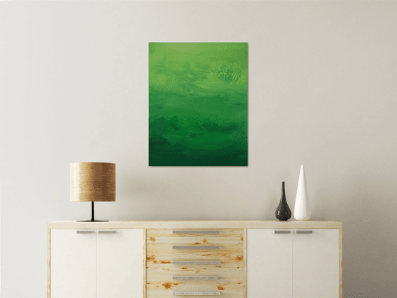 Deep Forest Green - Abstract