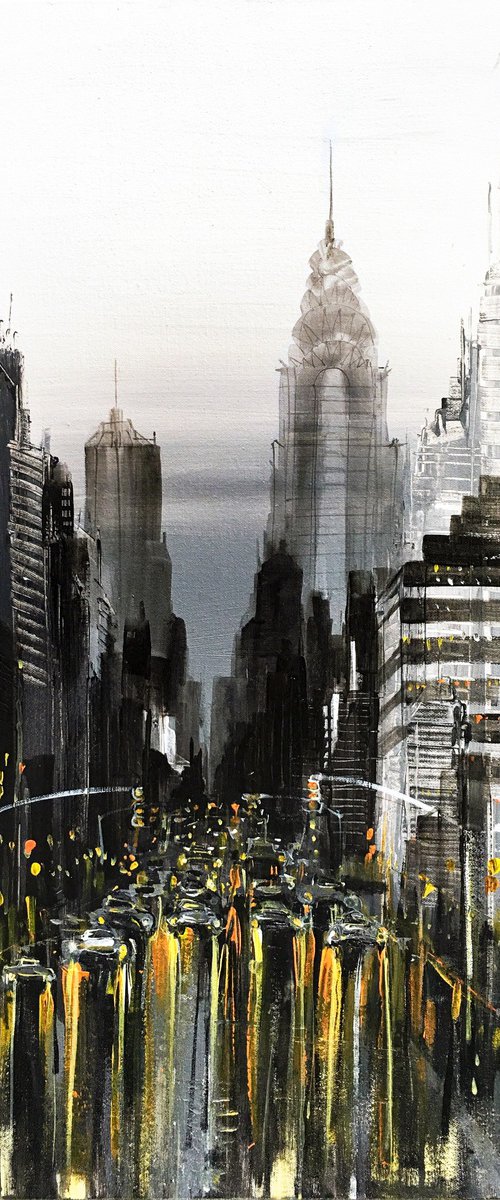 New York Skyline - Rush Hour In Manhattan by Irina Rumyantseva