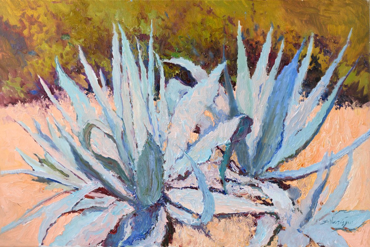 Blue Agaves by Suren Nersisyan