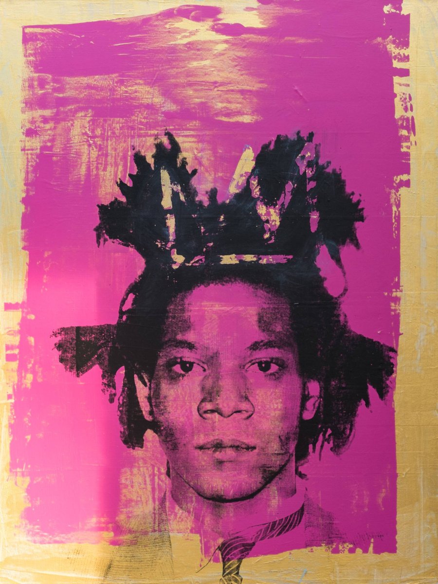 Jean-Michel Basquiat Painting by Dane Shue by Dane Shue