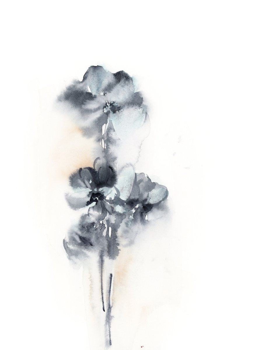 Florals in Blue n.2 by Sophie Rodionov