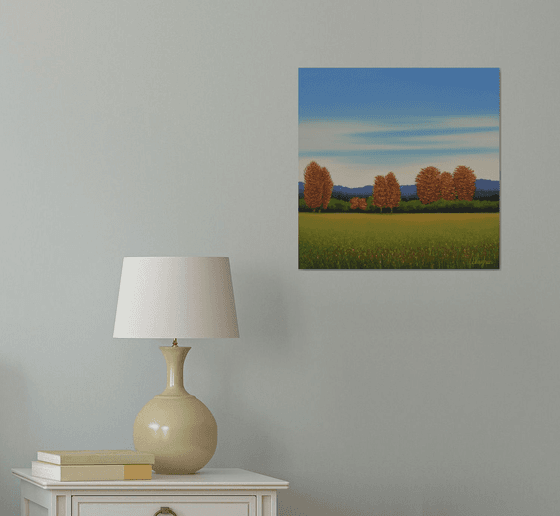 Red Trees - Fall Landscape