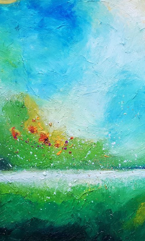 After rain (100x70cm) by Simon Tünde