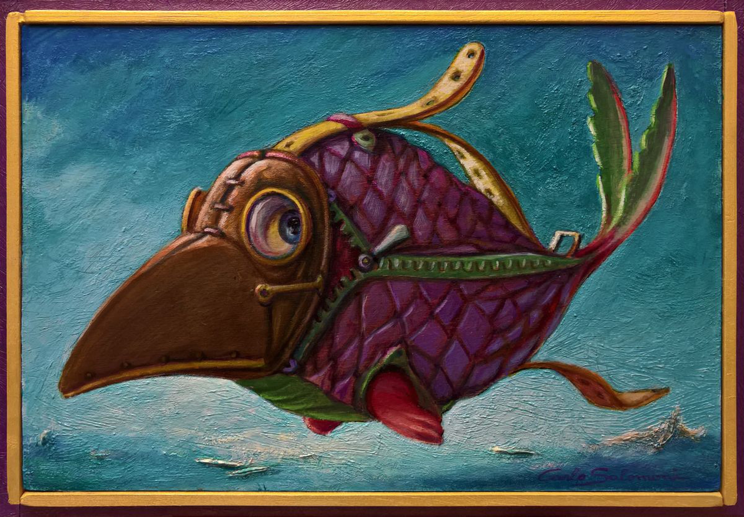 Sweet Plague Doctor Fish Framed Artfinder