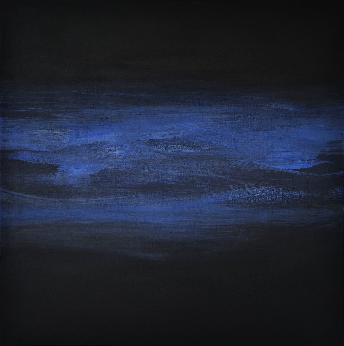 Expressive Abstract Acrylic Painting By Monica Sarandrea, 31 X 31", Into The Deep, Original Artwork