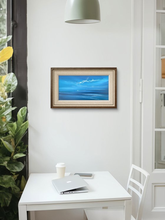 Blue Sails on the Sea