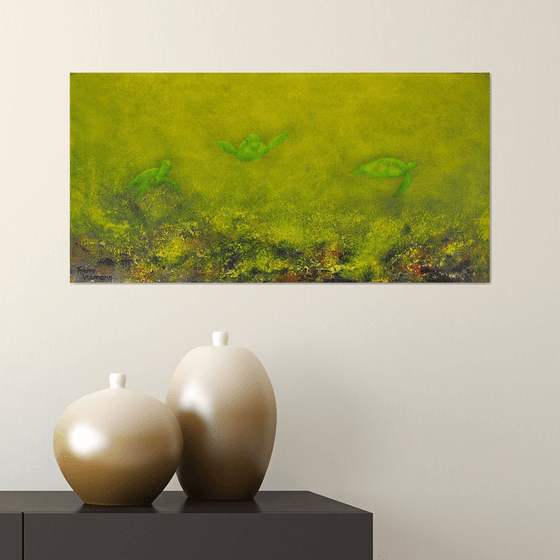 Somewhere in paradise.60x30 cm.