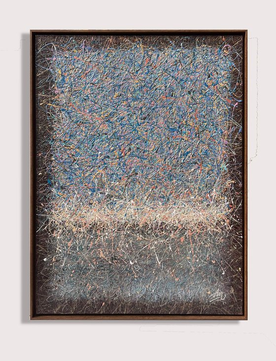 Blue haze - framed