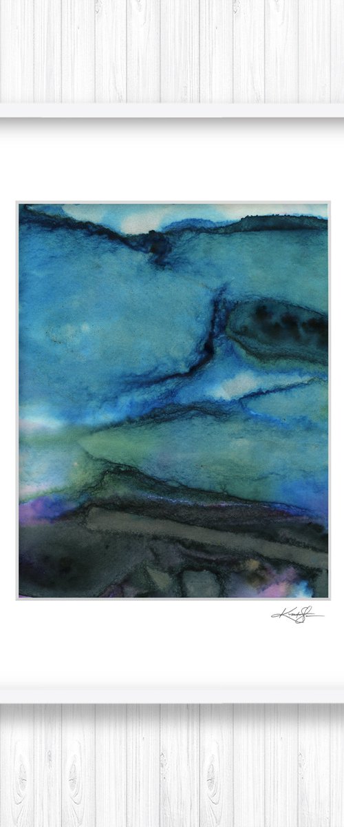 A Soft Prayer 10 - Watercolor Abstract Painting in mat by Kathy Morton Stanion by Kathy Morton Stanion