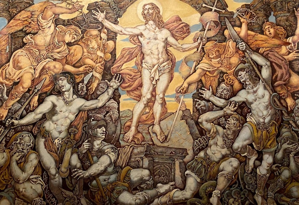 Surrealistic Oil Painting , Passion Of Christ. Resurrection By Oleg And Alexander Litvinov, 33 X 46, Artwork For Sale On Artfinder