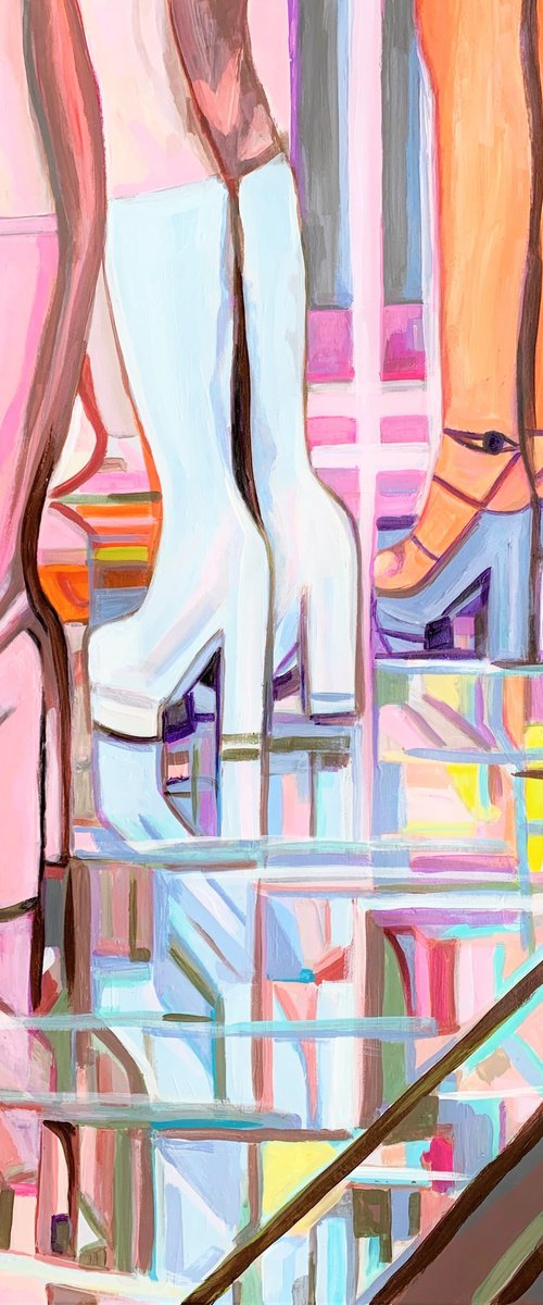 Fashion Party / 88 x 71 cm by Alexandra Djokic