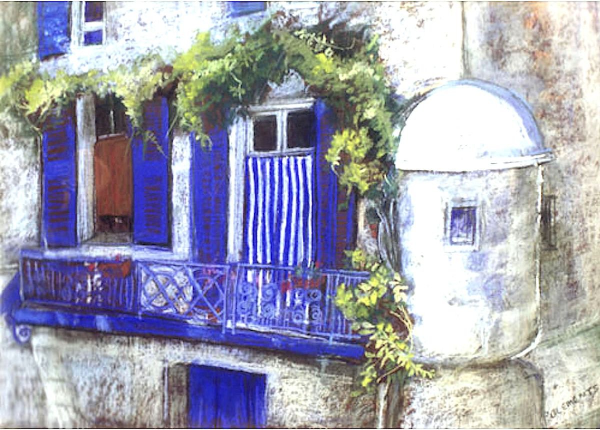 Blue Shutters in France by Patricia Clements