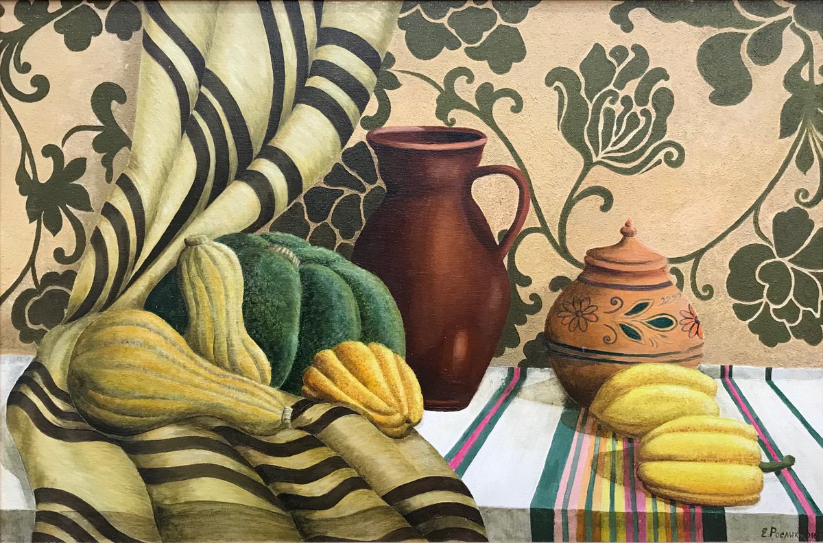 Original oil painting Pumpkins - 60x40 cm (2015) by Evgeniya Roslik