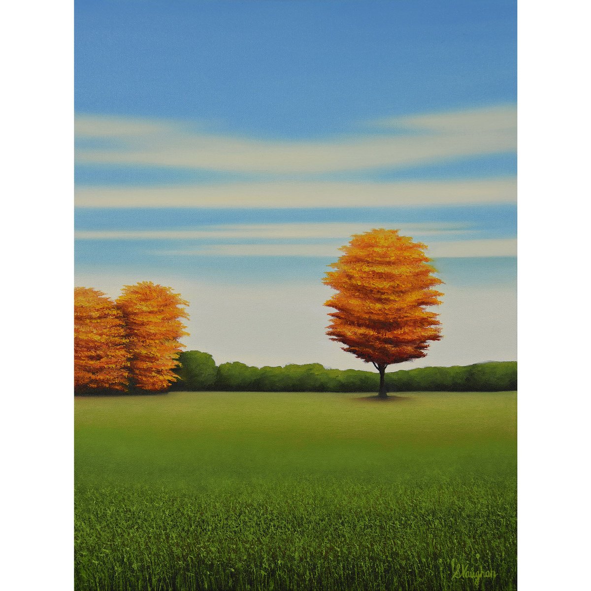 Fall Season - Blue Sky By Suzanne Vaughan, 18 X 24, Artwork For Sale On Artfinder