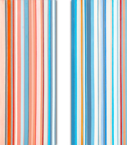 Diptych (lines) by Susana Sancho Beltrán