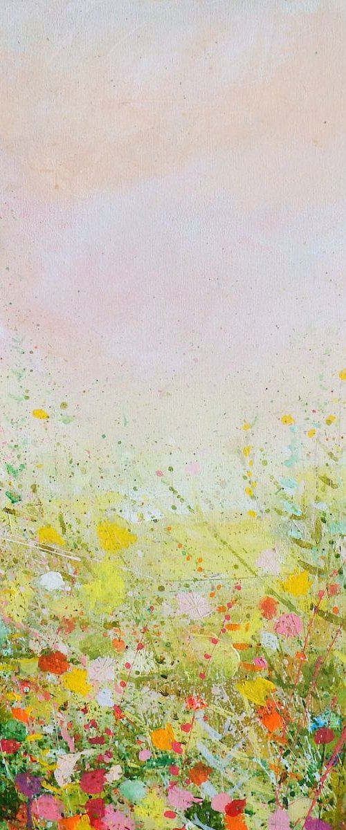 Spring Pinks And Moss Green  (on exhibition) by Sandy Dooley