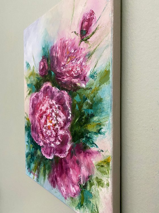 Pink peonies