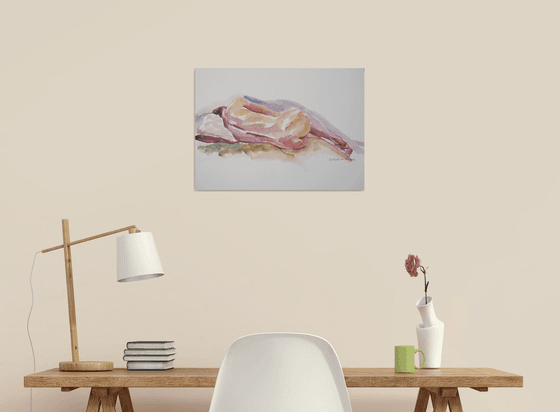 Reclining male nude
