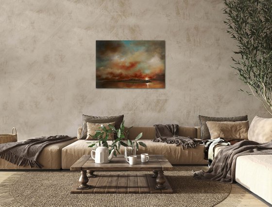 New York Skyline Sunset