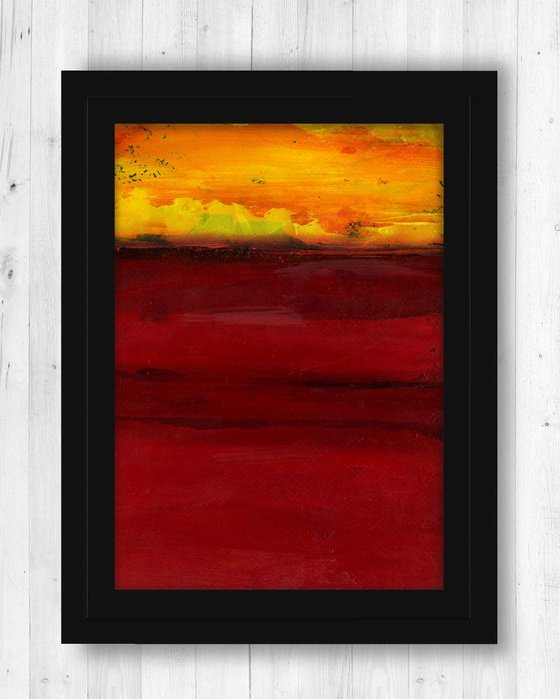 Desert Travels 2 - Minimalist Abstract Landscape Painting by Kathy Morton Stanion