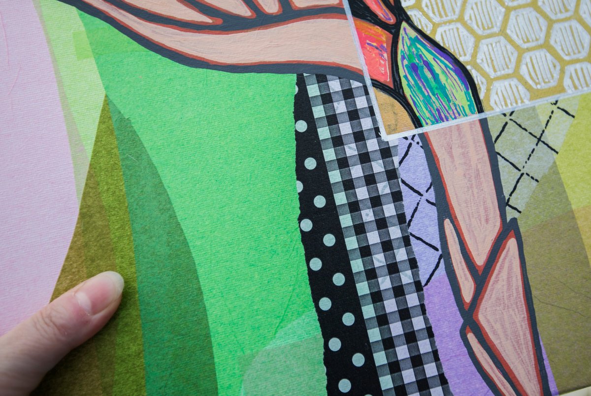 Illustrative Botanical Acrylic Painting By Ariadna De Raadt, 16 X 12, Floral Card. Spring 2, Original Artwork