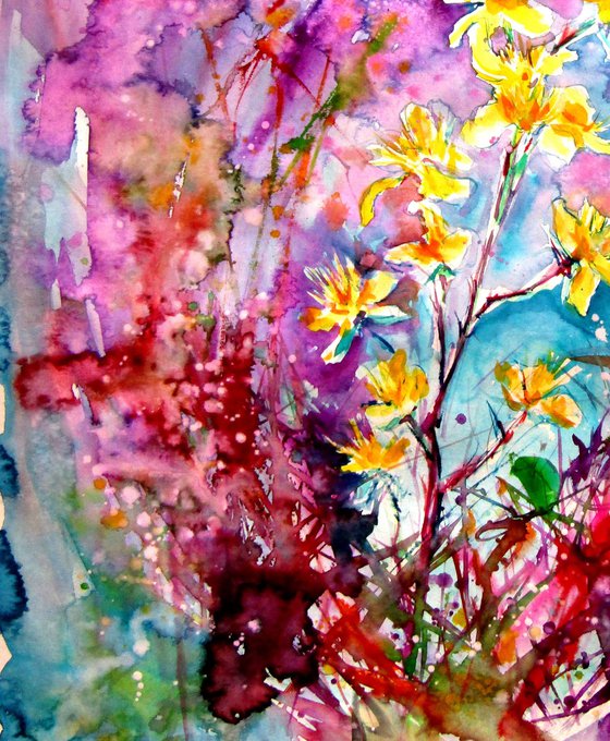 Yellow wildflowers