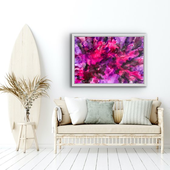 45''x 31"( 115 x 80 cm) VIOLET FLAME 13