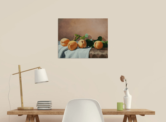 Still life with Armenian fruit (40x50cm, oil painting, ready to hang)