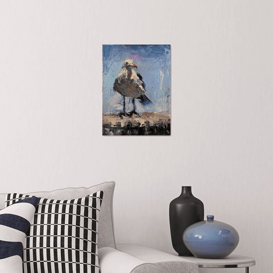 Seagull. Oil painting by Vita Schagen