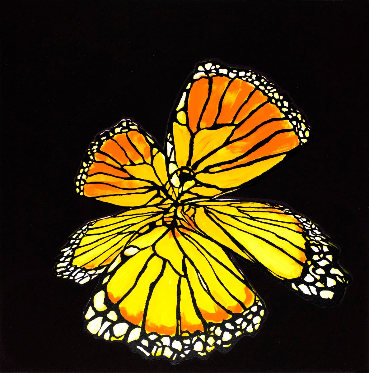 Botanical Screenprint By Helen Boden, 15 X 16, Mimicry, Original Artwork