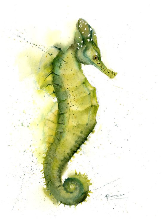 Yellow-Green Seahorse