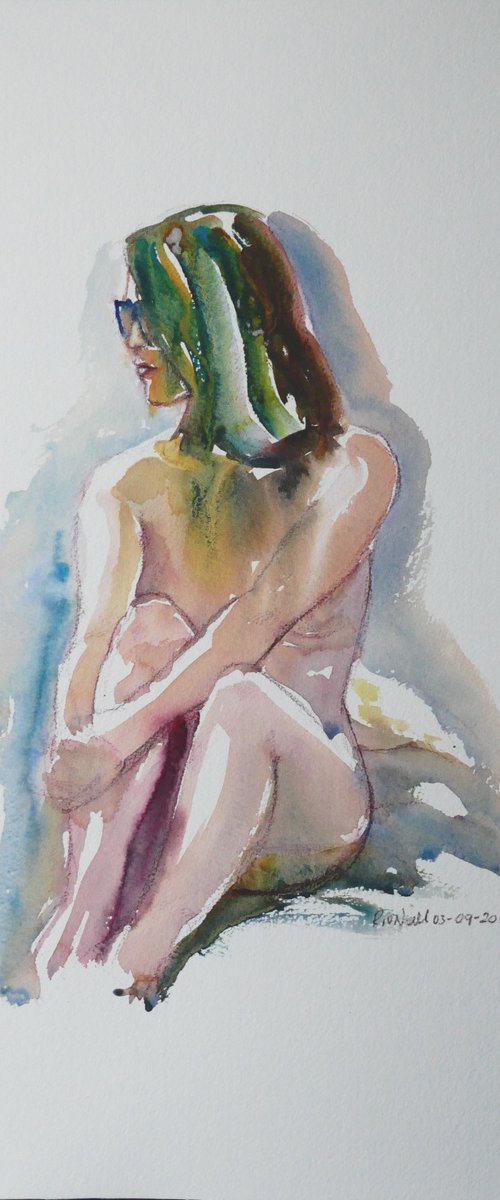 seated female nude by Rory O’Neill