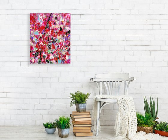 Floral Bliss 19 - Floral Painting by Kathy Morton Stanion