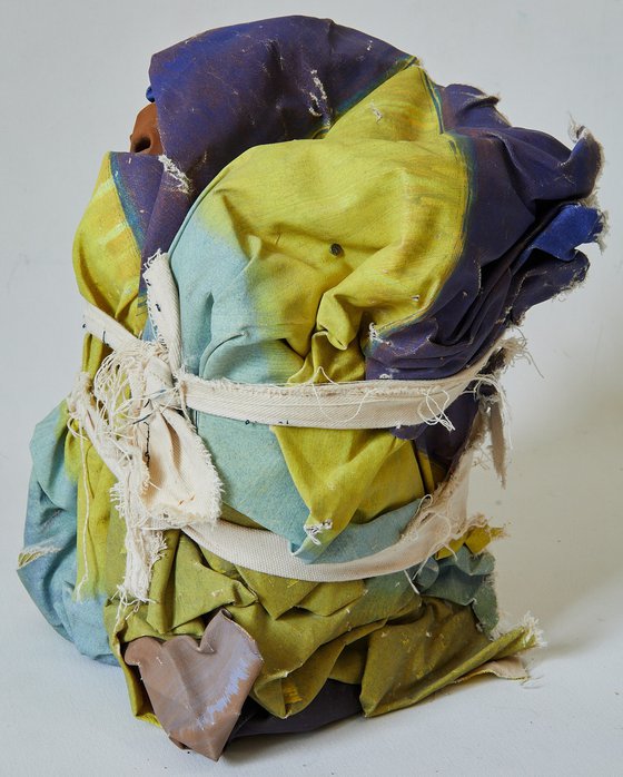 Wrapped Canvas 1 Purple Yellow