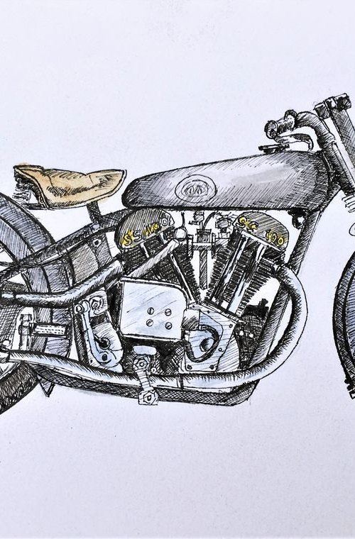 Brough Superior  SS100 by Laurence Wheeler