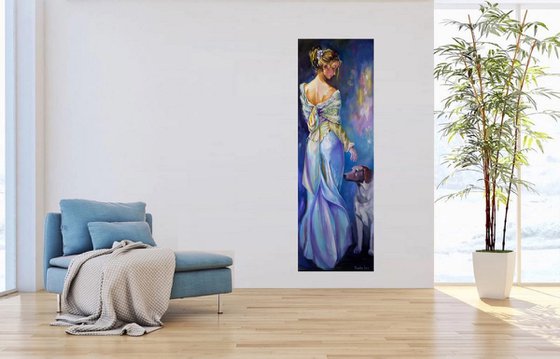 " Come on Magic " - 50 x 150cm Extra Large Original Oil Long Painting