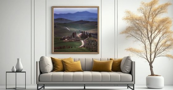 A tuscan homestead at dawn