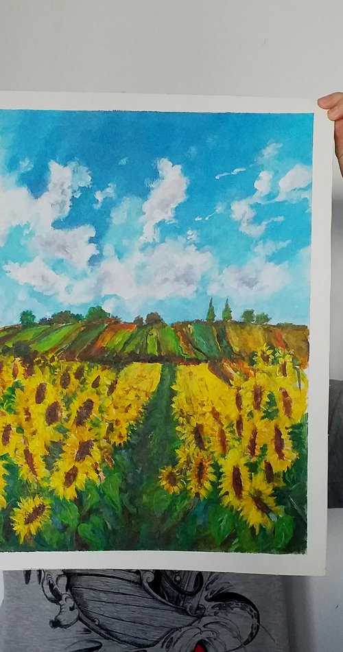 SUNFLOWER FILD by Zoran Mihajlović Muza